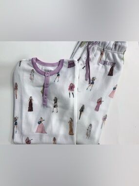 Taylor Swift The Eras Tour Waffle Knit Pajama Set M - NEW!